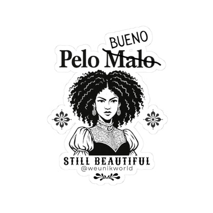 Kiss-Cut Sticker - “Pelo Bueno / Pelo Malo” Afro Hair Empowerment Design