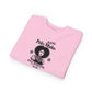 Toddler Sweatshirt -"Pelo Bueno, Pelo Malo" Vintage Afro Girl Graphic
